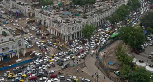 这是德里警察计划减少Connaught Place的交通拥堵的方式