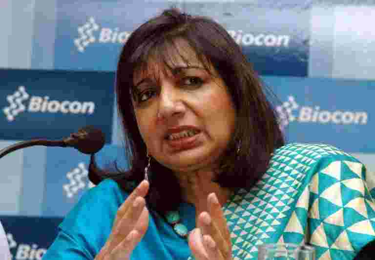 希望政府达到印度公司，以解决复兴增长的解决方案：Biocon's Kiran Mazumdar Shaw