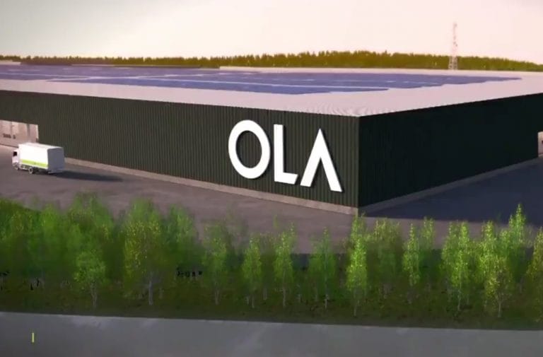 OLA揭示了印度市场的电子踏板车的首次外观